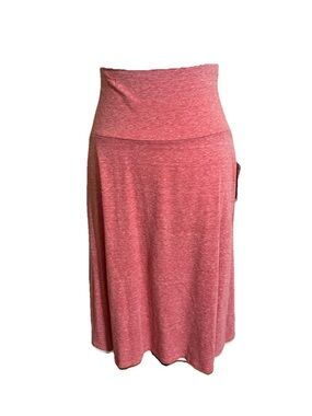 LuLaRoe A-Line Skirt Sz XL AZURE Closet Staple Feminine Flowy High Waisted